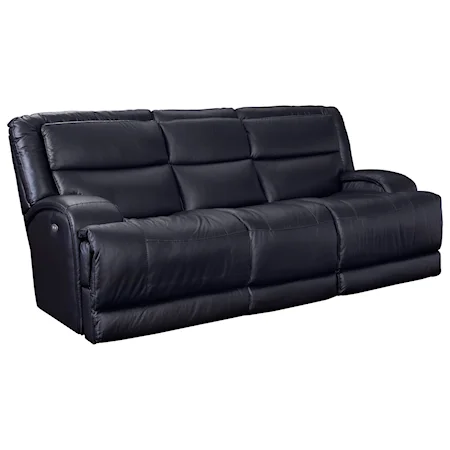 Double Reclining Sofa with Curved Track Arms